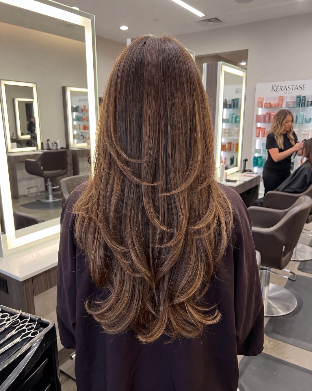 Layered haircut