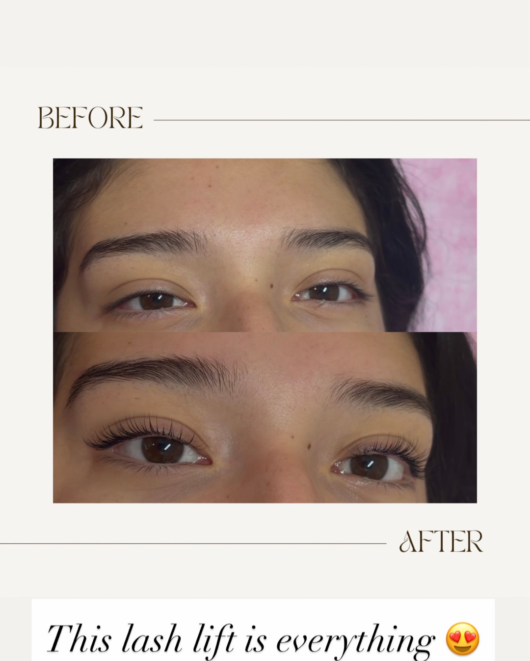 A lash lift is everything 
